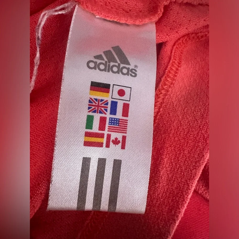 adidas Red Women's Full-Zip Athletic Jacket
